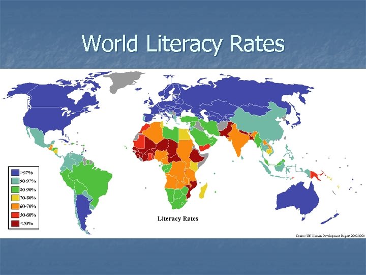 World Literacy Rates 