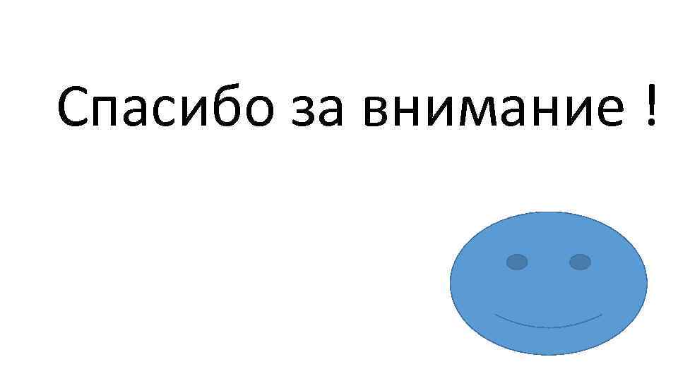 Спасибо за внимание ! 