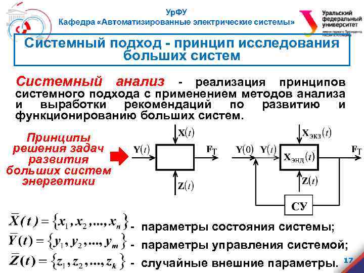 Системный подход - принцип исследования больших систем Системный анализ - реализация принципов системного подхода