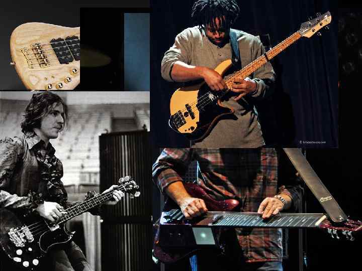 Бас-гітара Створює так звану ритм-секцію. Ритм-секція тримає ритм в той час , як головний