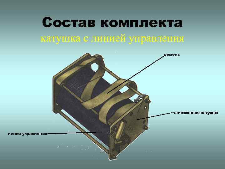 Состав комплекта катушка с линией управления ремень телефонная катушка линия управления 