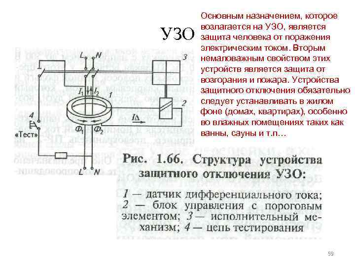 УЗО Основным назначением, которое возлагается на УЗО, является защита человека от поражения электрическим током.