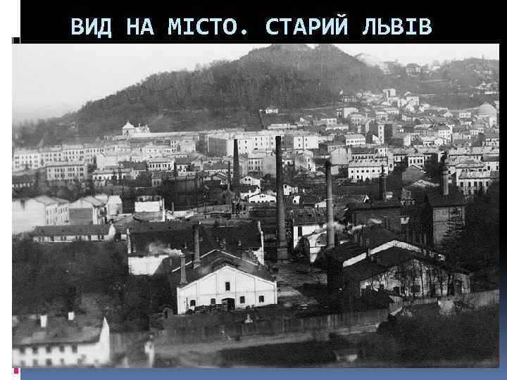 ВИД НА МІСТО. СТАРИЙ ЛЬВІВ 