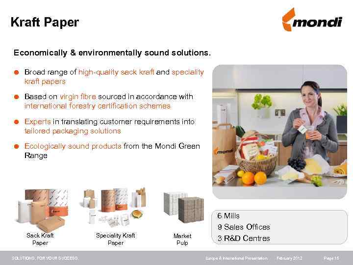 Kraft Paper Economically & environmentally sound solutions. Broad range of high-quality sack kraft and