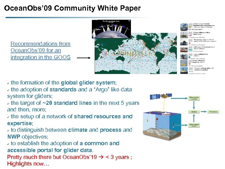 Ocean. Obs’ 09 Community White Paper Recommendations from Ocean. Obs’ 09 for an integration