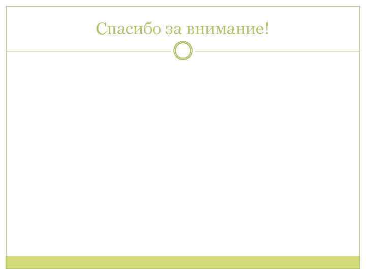Спасибо за внимание! 