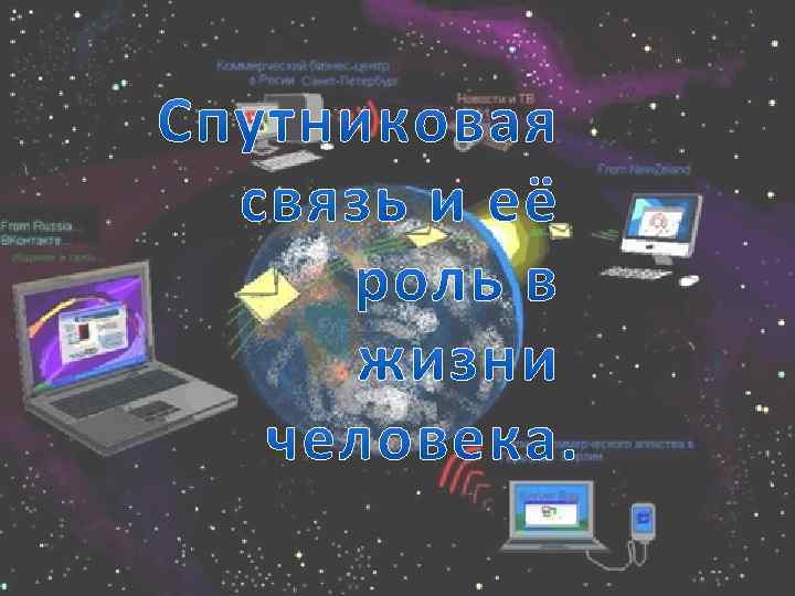 Презентация на тему современная спутниковая связь