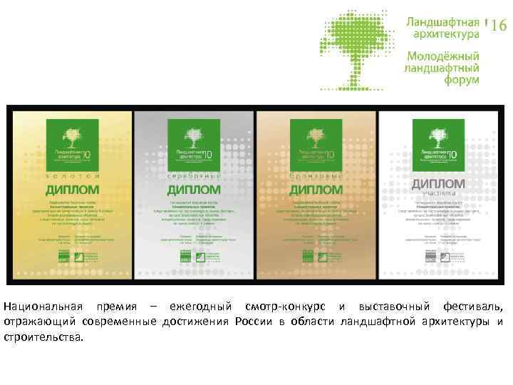 Национальная премия – ежегодный смотр-конкурс и выставочный фестиваль, отражающий современные достижения России в области