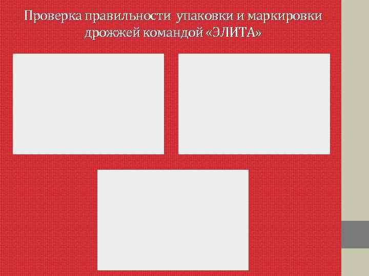 Проверка правильности упаковки и маркировки дрожжей командой «ЭЛИТА» 