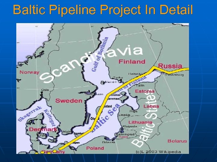 Baltic Pipeline Project In Detail 