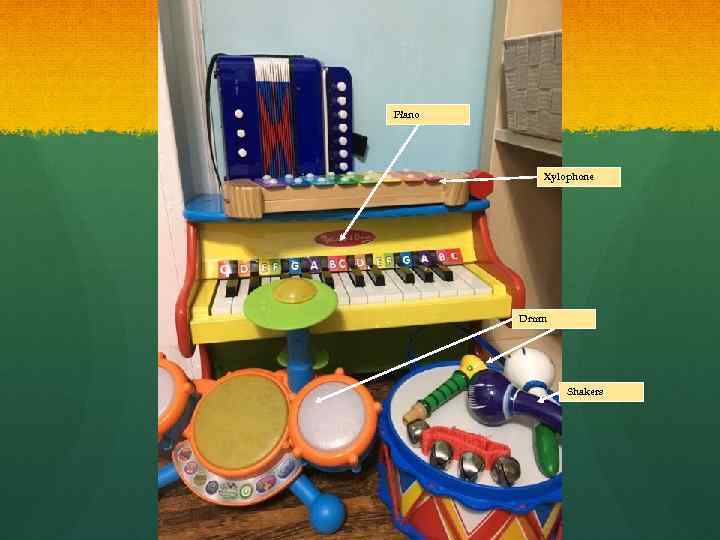 Piano Xylophone Drum Shakers 