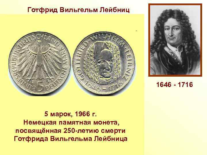 Готфрид Вильгельм Лейбниц Немецкий математик, физик, философ, создатель Берлинской академии наук. Основоположник дифференциального и