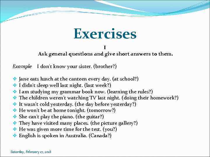 Answer the questions упражнение