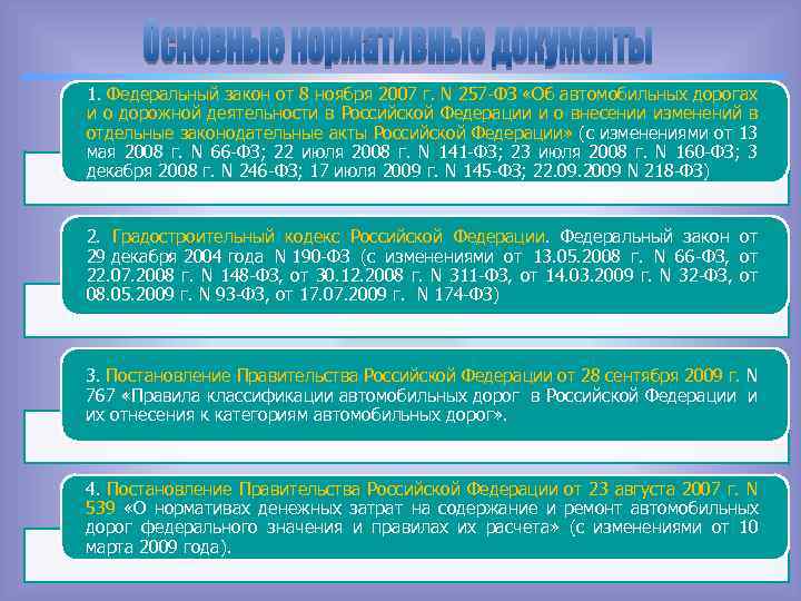 257 фз об автомобильных дорогах