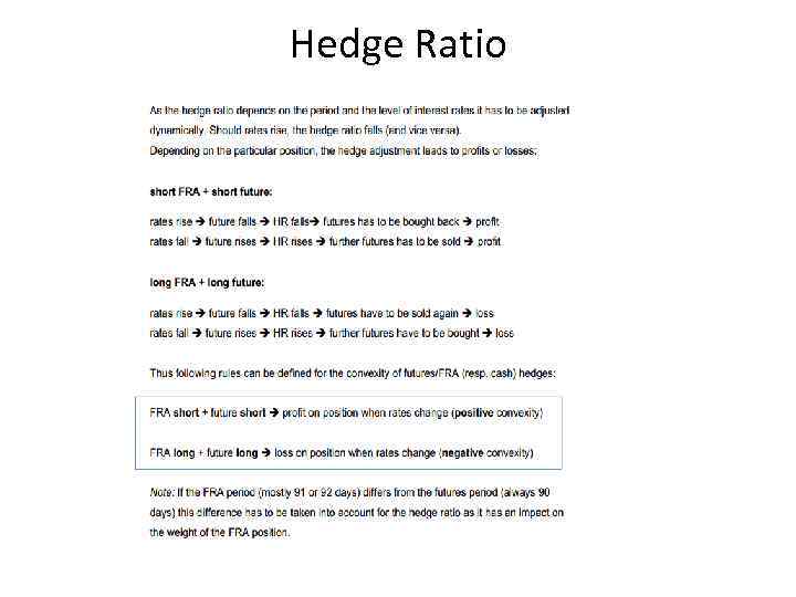 Hedge Ratio 