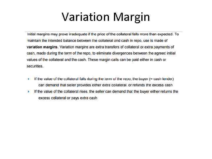 Variation Margin 