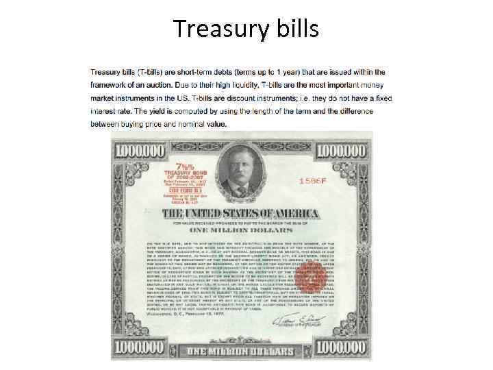 Treasury bills 