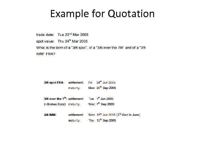 Example for Quotation 