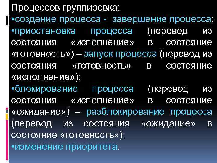 Завершающие процессы. Приостановка процесса. Создание и завершение процессов ОС. Создание процесса и завершение процесса это. Состояние выполнения процесса.