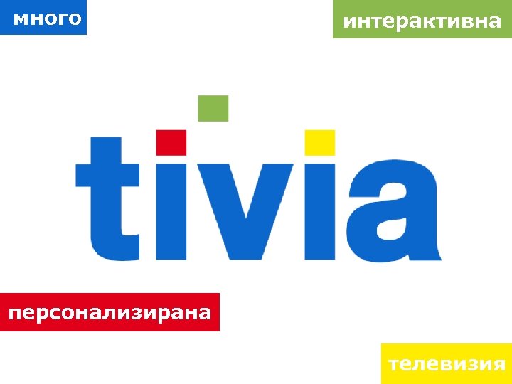 много интерактивна персонализирана телевизия 