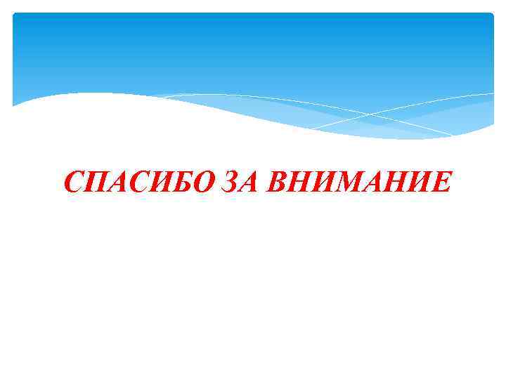 СПАСИБО ЗА ВНИМАНИЕ 