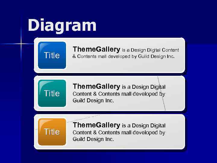 Diagram Title Theme. Gallery is a Design Digital Content & Contents mall developed by