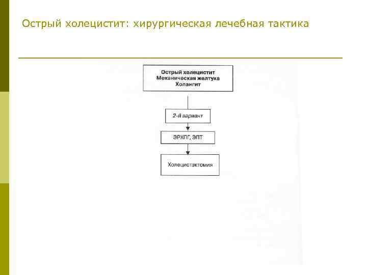 Острый холецистит: хирургическая лечебная тактика 