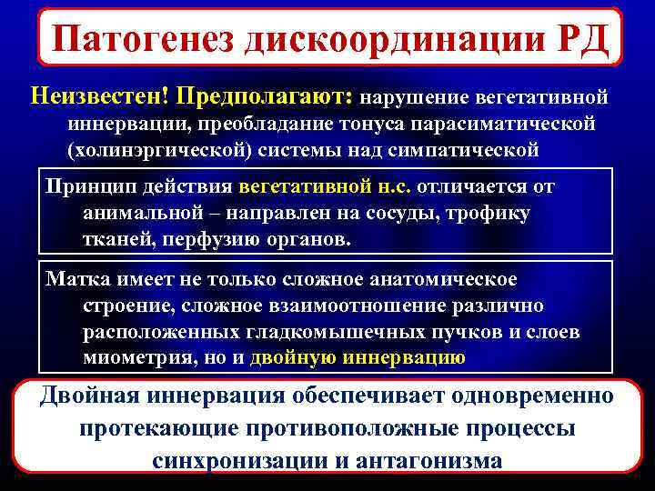 Предполагать нарушение. Дискоординированная родовая деятельность патогенез. Терапия дискоординации родовой деятельности включает:. Преобладание тонуса. Патогенез вегетативной системы.