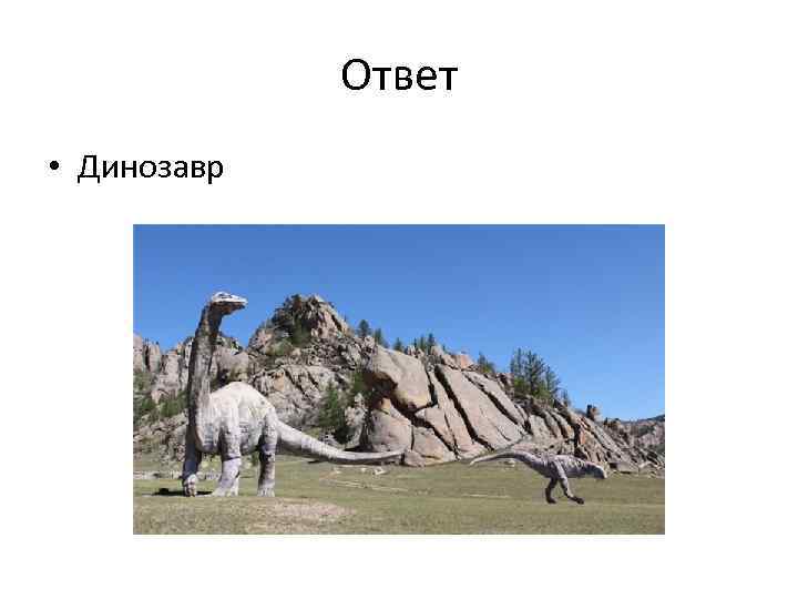 Ответ • Динозавр 
