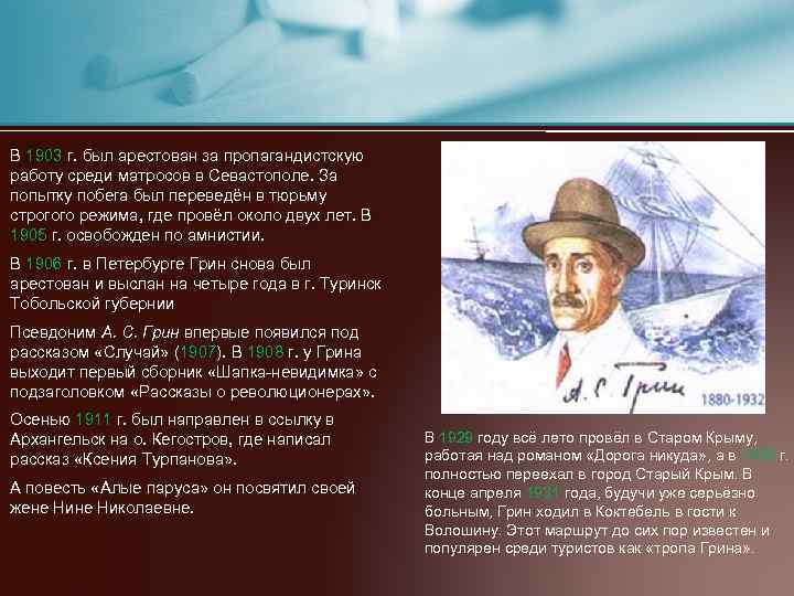 Интересное о грине. Биография Грина.