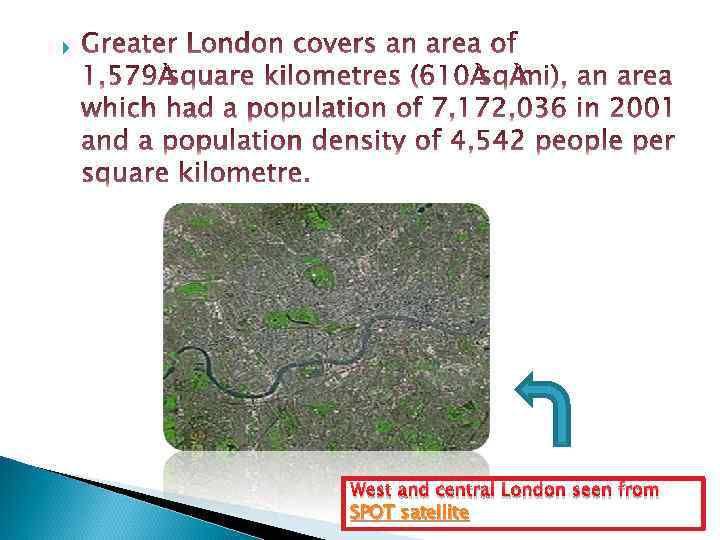  West and central London seen from SPOT satellite 