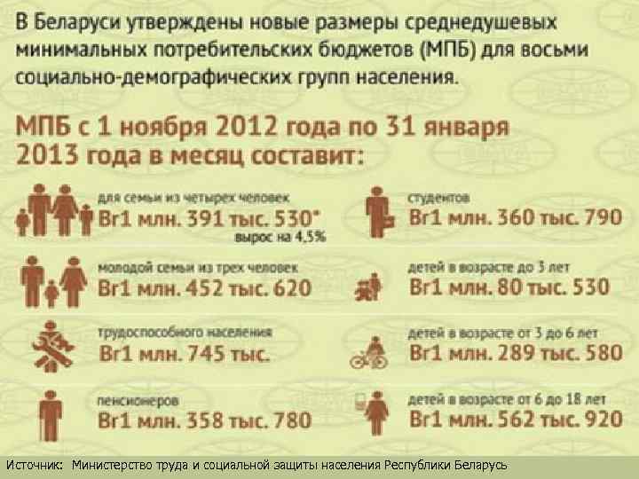 Источник: Министерство труда и социальной защиты населения Республики Беларусь 