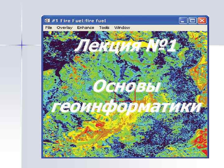 Лекция № 1 Основы геоинформатики 