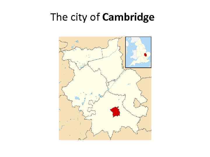 The city of Cambridge 