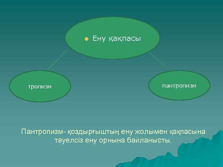 u тропизм Ену қақпасы пантропизм Пантропизм- қоздырғыштың ену жолымен қақпасына тәуелсіз ену орнына байланысты.