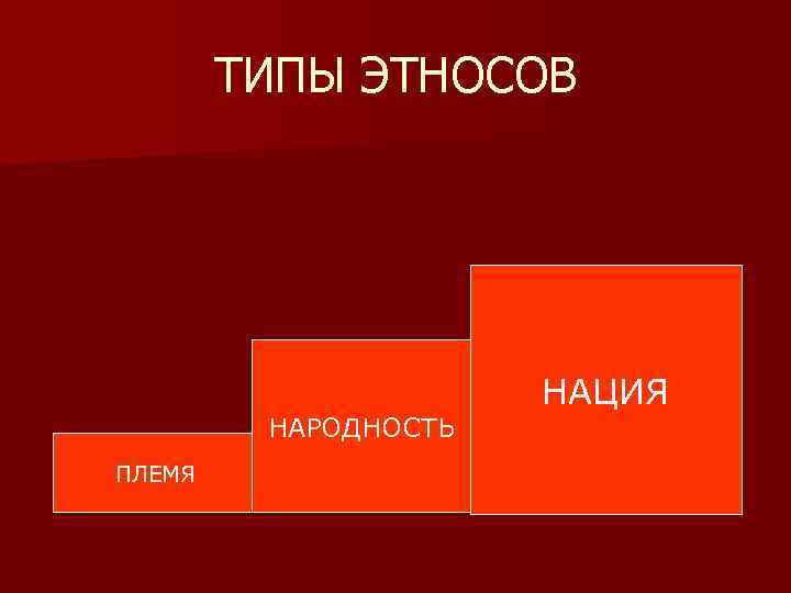 ТИПЫ ЭТНОСОВ НАРОДНОСТЬ ПЛЕМЯ НАЦИЯ 