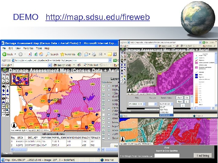 DEMO http: //map. sdsu. edu/fireweb 