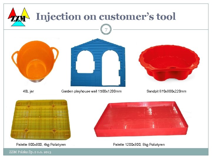 ZZM Injection on customer’s tool 7 40 L jar Garden playhouse wall 1500 x