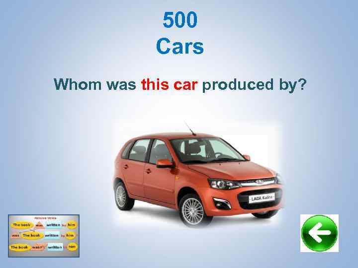 500 Cars Whom was this car produced by? 