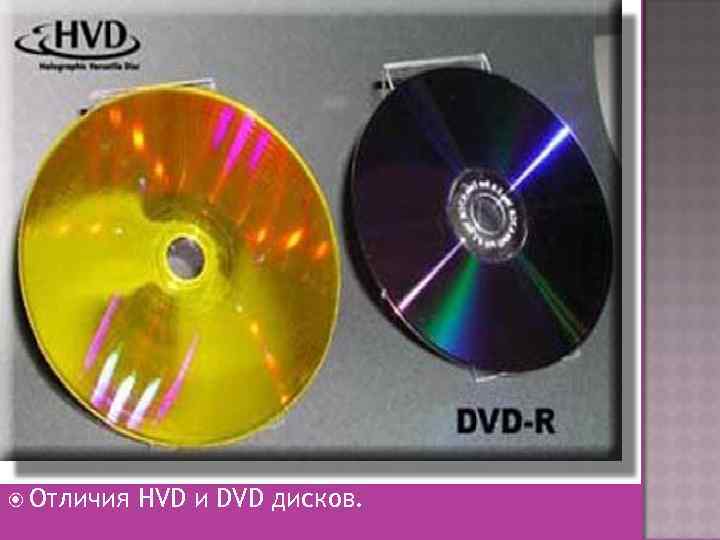  Отличия HVD и DVD дисков. 
