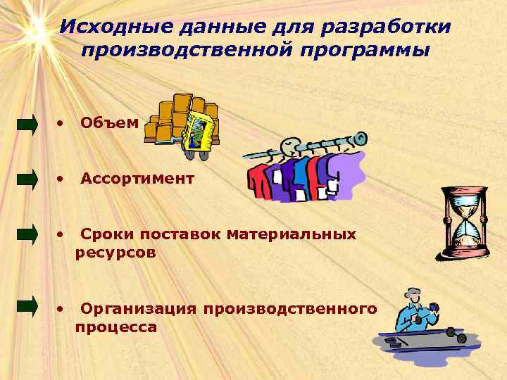 Исходные материалы для разработки проекта производства работ