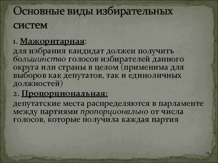 Выборы большинством голосов