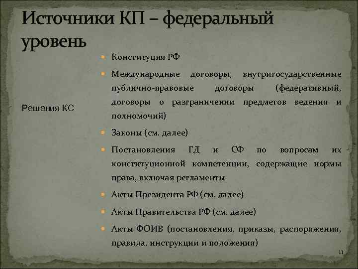 Конституция предметы ведения. Источники КП федеральный уровень. Источники конституционного права договоры. Источники конституционного права на федеральном уровне. Источники КП по Конституции.