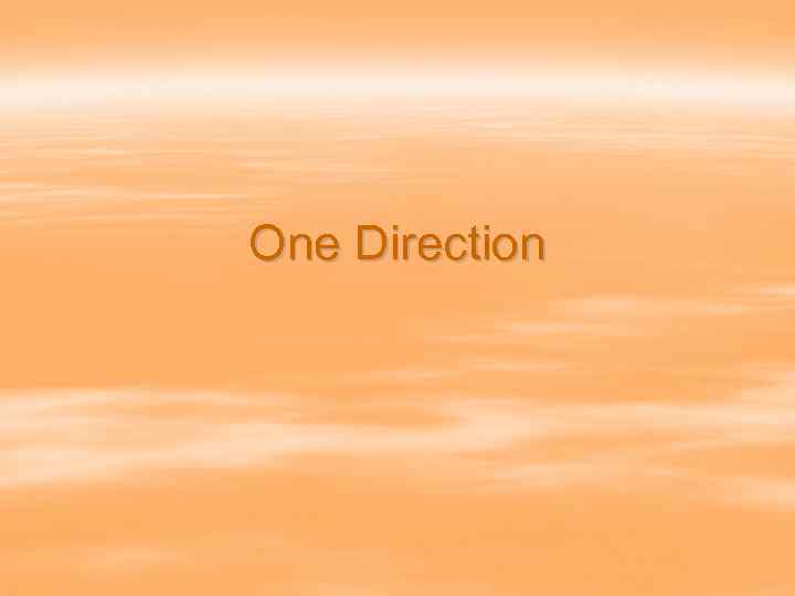 One Direction 