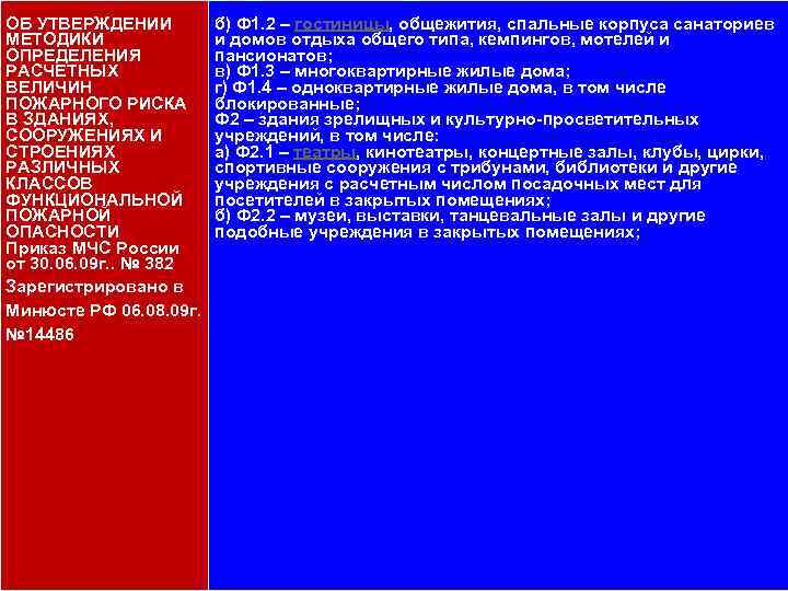 111 ОБ УТВЕРЖДЕНИИ МЕТОДИКИ ОПРЕДЕЛЕНИЯ РАСЧЕТНЫХ ВЕЛИЧИН ПОЖАРНОГО РИСКА В ЗДАНИЯХ, СООРУЖЕНИЯХ И СТРОЕНИЯХ