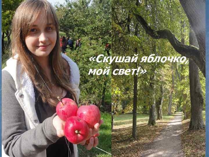  «Скушай яблочко, мой свет!» 