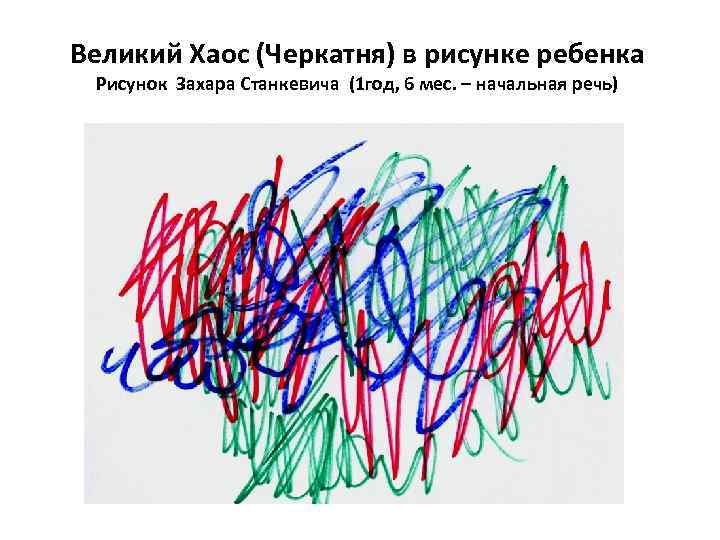 Великий Хаос (Черкатня) в рисунке ребенка Рисунок Захара Станкевича (1 год, 6 мес. –