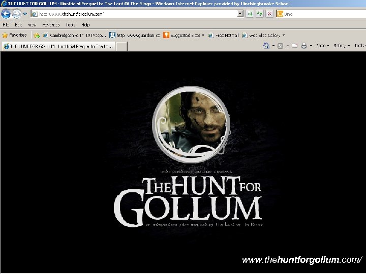 www. thehuntforgollum. com/ 