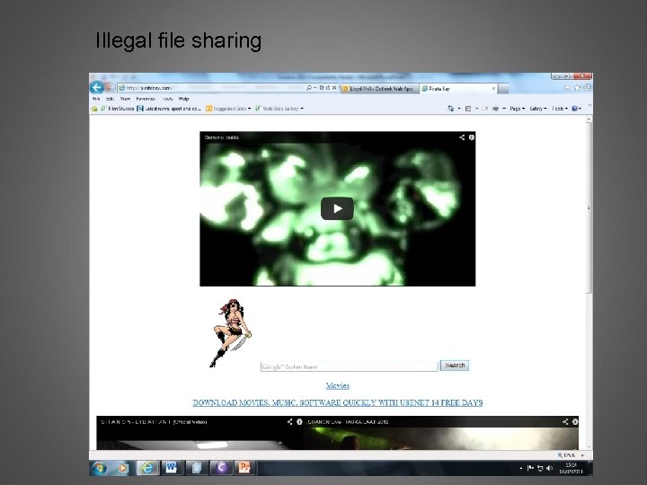 Illegal file sharing 