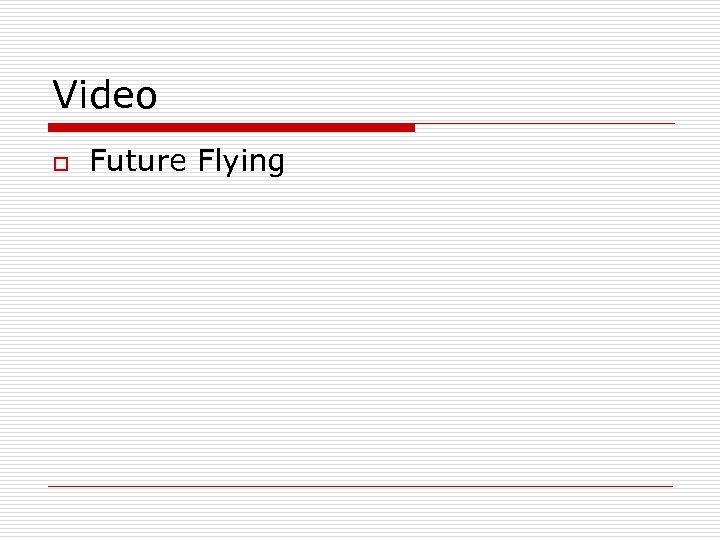 Video o Future Flying 